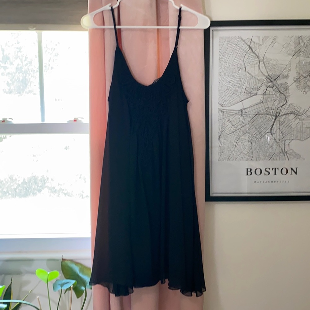 Express Black Flowy Dress